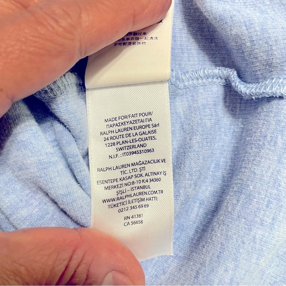 POLO Ralph Lauren Men’s Stand Collar Sweatshirt size L Blue 100% Cotton 1/4 Zip - Picture 11 of 14